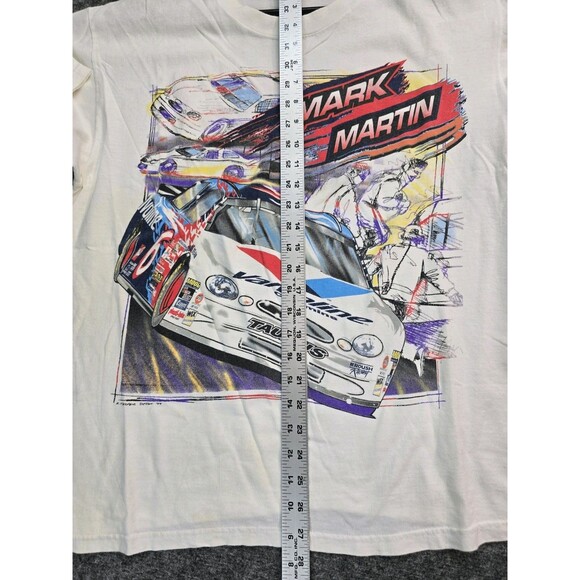 Mark Martin Shirt NASCAR 1999 Ford Valvoline Double Side 100% Cotton Size L - Picture 9 of 10